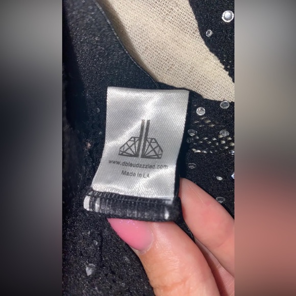 D.Bleu.Dazzled “meteor” crystallized suspender fishnets - Picture 4 of 7